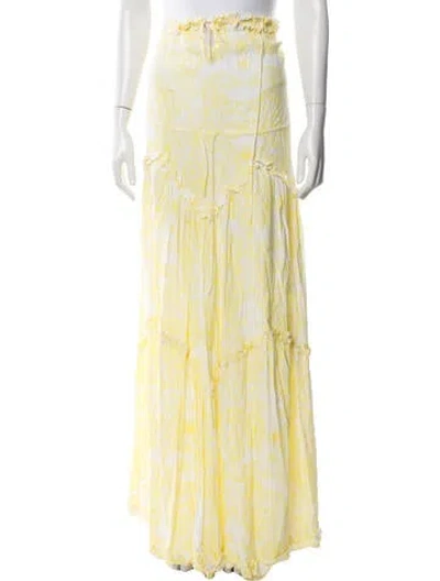Pre-owned S/w/f Paisley Print Long Dress In Multi
