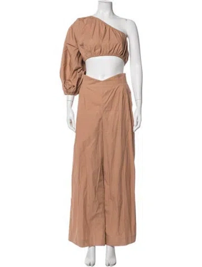 Pre-owned S/w/f Pant Set In Brown