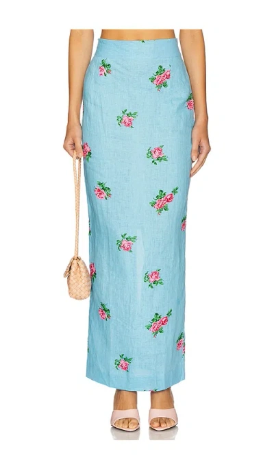 S/w/f Pencil Skirt In Blue