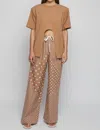 S/w/f Relaxed Polka Dot Pant In Brown In Brown