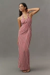 S/w/f Sleeveless Halter Slim Maxi Dress In Pink