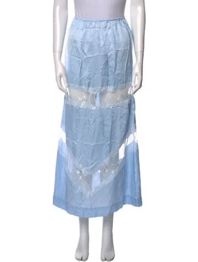 Pre-owned S/w/f Square Neckline Sleeveless Top W/ Tags In Blue