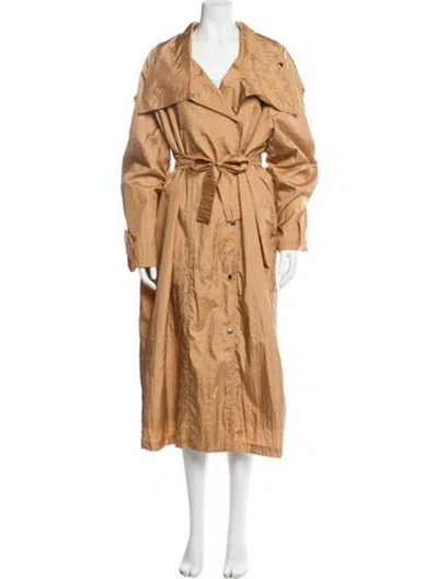 Pre-owned S/w/f Trench Coat In Brown
