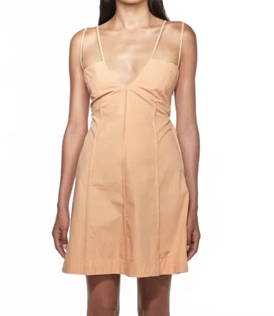 S/w/f Twin Strap Mini Dress In Apricot In Orange