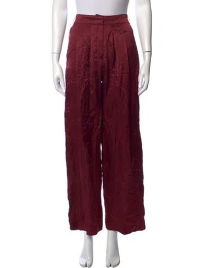 Pre-owned S/w/f Wide Leg Pants W/ Tags In Burgundy