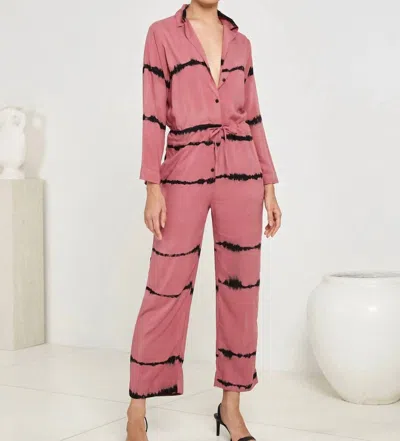 S/w/f Women's Relaxed Jumpsuit In Mulberry Tie Dye In Multi