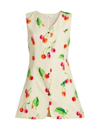 S/w/f Women's This Time Cherry Print Vest Minidress In Multi