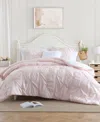 Swift Home Classic Stripes Pintuck 2-pc. Comforter Set, Twin In Pink