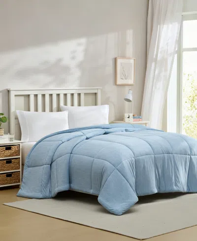 Swift Home Cooling Down Alternative Reversible Comforter Duvet Insert, Full/queen In Blue