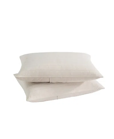 Swift Home Cooling Touch Down Alternative 2-piece Standard Sham Set, 20" X 26" In Brown