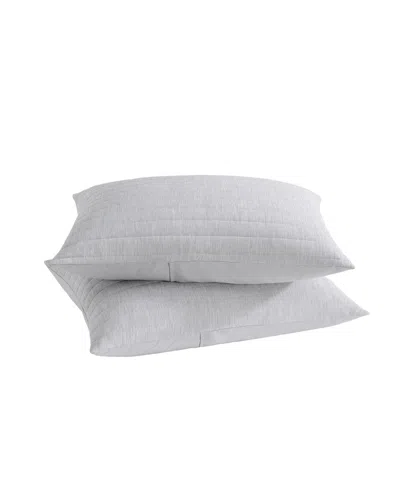 Swift Home Cooling Touch Down Alternative 2-piece Standard Sham Set, 20" X 26" In Gray