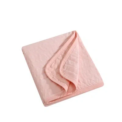 Swift Home Cooling Touch Jersey Knit Throw Blanket 60" X 70" For Hot Summer In Pink