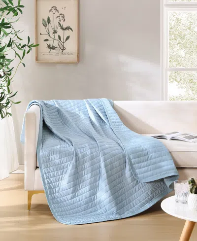 Swift Home Cooling Touch Reversible Throw, 60" X 70" In Blue