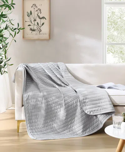 Swift Home Cooling Touch Reversible Throw, 60" X 70" In Gray