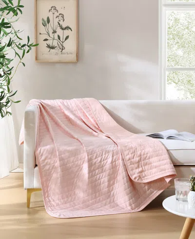 Swift Home Cooling Touch Reversible Throw, 60" X 70" In Pink