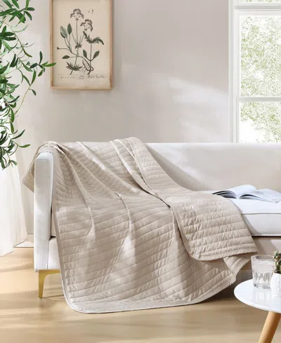 Swift Home Cooling Touch Reversible Throw, 60" X 70" In White