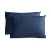 Swift Home Double Brushed Wrinkle Resistant Pillowcase In Blue
