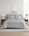 Swift Home Grid Plaid Reversible 7-pc. Comforter Set, Queen In Grey