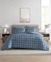 Swift Home Grid Plaid Reversible 7-pc. Comforter Set, King In Navy