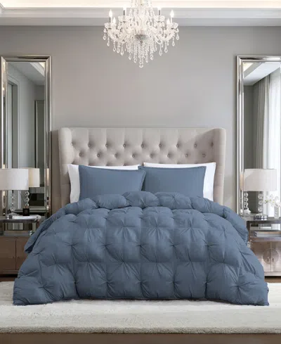 Swift Home Halston Puffer 3-piece Comforter Set, Full/queen In Blue