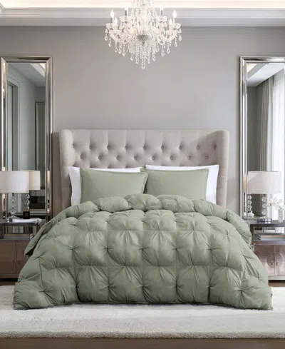 Swift Home Halston Puffer 3-piece Comforter Set, Full/queen In Green