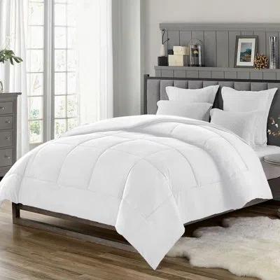Swift Home Single Down-alternative Comforter Duvet Insert - Essential 1800 Series Microfiber - Ultra-soft, All- In White