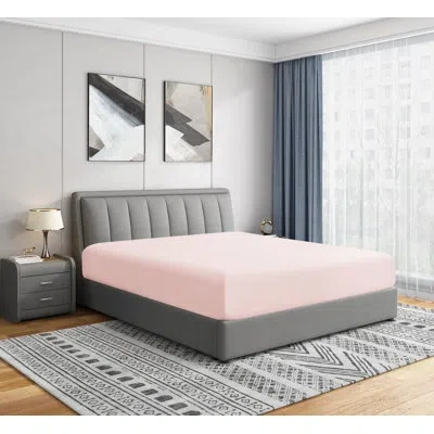 Swift Home Ultra-soft 16" Deep Fitted Sheet - Essential 1800 Series Microfiber - Fits Mattress Up To 16" Thick  In Blush