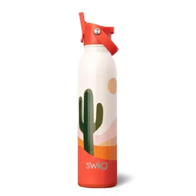Swig Life Boho Desert Water Bottle In Cactus In Multi