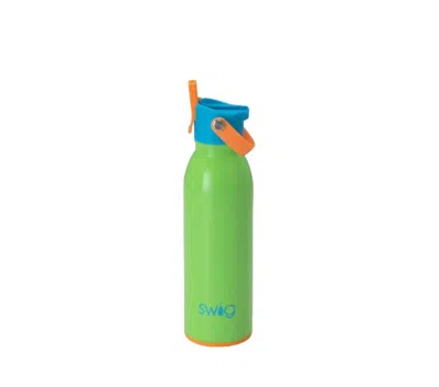 Swig Life Flip + Sip Water Bottle 16oz In Lime Slime In Multi