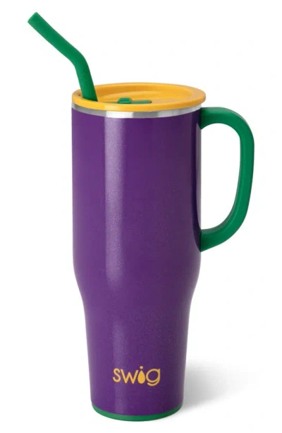 Swig Life Parti Gras Travel Mega Mug In Purple
