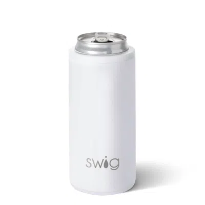Swig Life Skinny Can Cooler - 12 oz In White