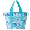 Swig Life Women's Glacier Stripe Zippi Cooler Bag In Blue In Blue