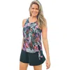 Swim 365 2-piece Blouson Swim Set In Multi
