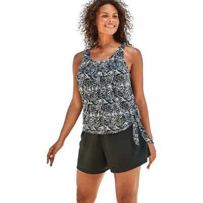 Swim 365 2-piece Blouson Swim Set In Multi