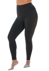 Swim 365 360° Powermesh High-waist Swim Legging With Tummy Control In Black