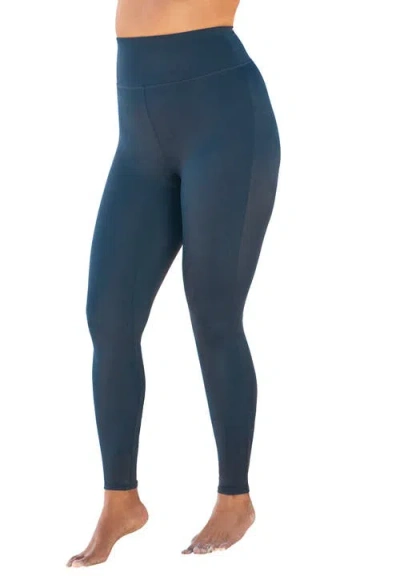 Swim 365 360° Powermesh High-waist Swim Legging With Tummy Control In Blue