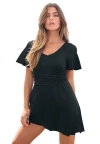 Swim 365 Asymmetric Flowy One-piece In Black