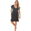 Swim 365 Box-pleat Cover Up In Black