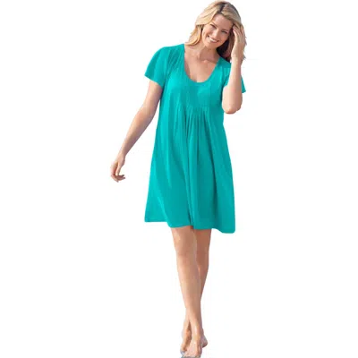 Swim 365 Box-pleat Cover Up In Green