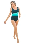 Swim 365 Colorblock One-piece In Green