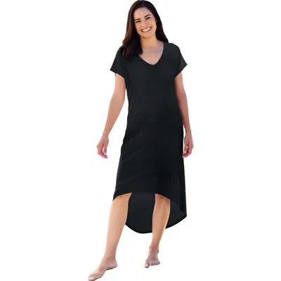 Swim 365 High-low Cover Up In Black