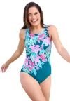 Swim 365 High-neck One Piece In Blue