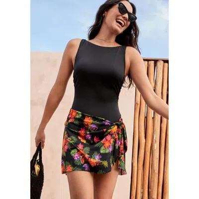 Swim 365 High-neck Tank Swimdress In Multi