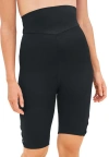 Swim 365 Lattice-detailed High-waist Bike Short In Black