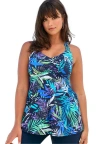 Swim 365 Longer Length Braided Tankini Top In Blue