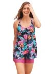 Swim 365 Longer Length Braided Tankini Top In Pink