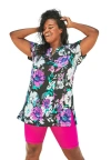 Swim 365 Longer Length Short-sleeve Swim Tunic In Blue