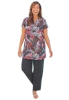 Swim 365 Longer Length Short-sleeve Swim Tunic In Gray