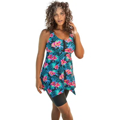Swim 365 Longer-length Tankini Top In Black