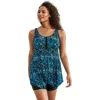 Swim 365 Longer-length Tankini Top In Blue